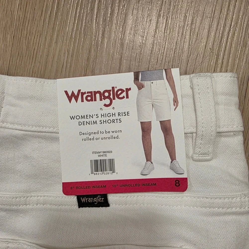 Wrangler White Denim High Rise 10